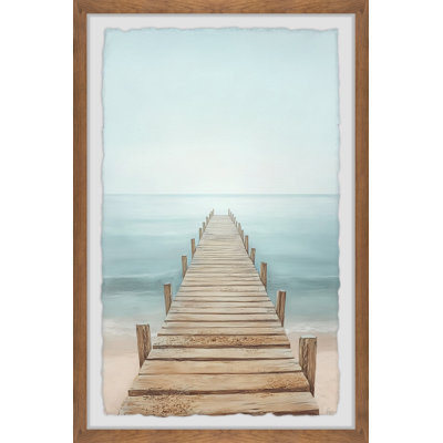 «Wooden Pathway», reproduction encadrée
