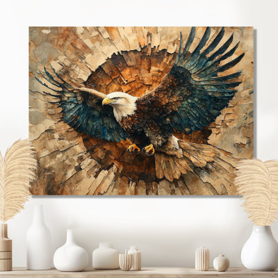 Gervin Eagle In A Forest Echoes Of Freedom III - Eagle Wall Art