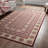 Custom House Washable Geometric Indoor / Outdoor Rug-604594898