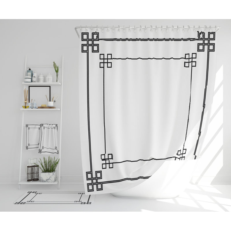 Nethania Polyester Shower Curtain Set
