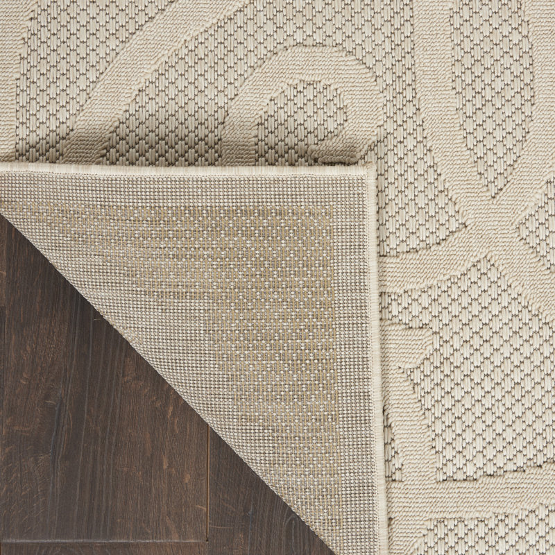 Tapis intérieur / extérieur crème Anneke, Rectangle 4 pi x 6 pi