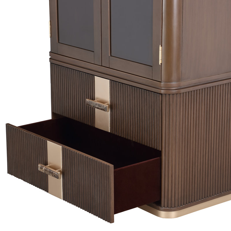 West Kensington Display Cabinet, Brown