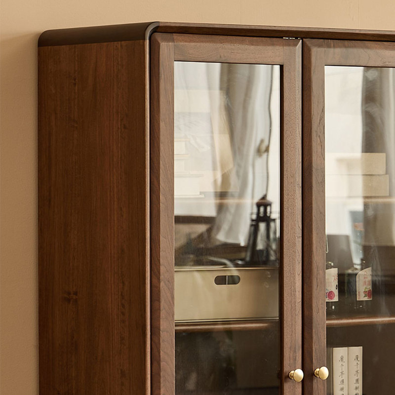 Pure solid wood furniture bookcase