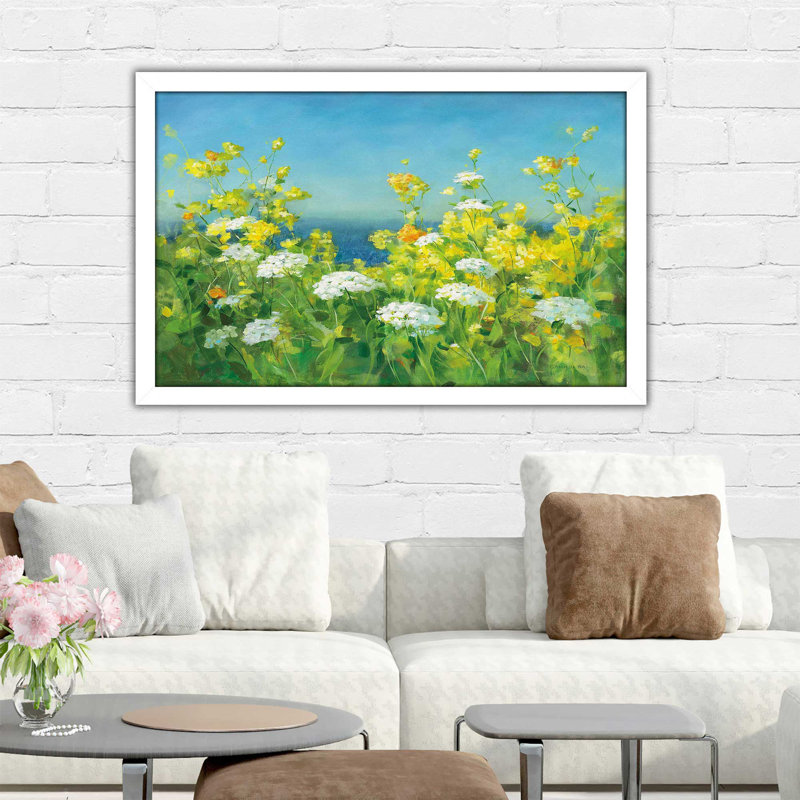 Golden Hour - Peinture, Cadre blanc, H 27,5 po x l 39,5 po x P 0,75 po