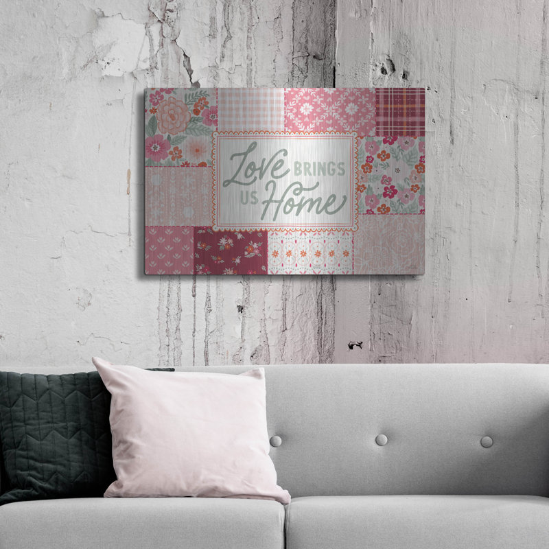 Art mural en métal «Blooming Hearts 1» par Laura Marshall, Winston Porter, H 24 po x l 36 po