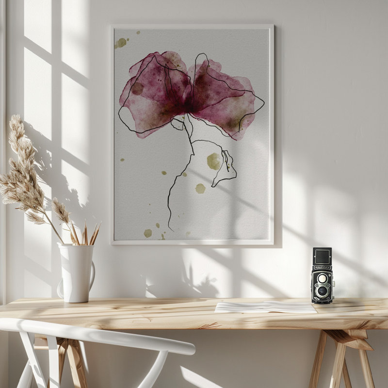 "ADMIRATION" Framed Textured Wall Art, White Framed, 14" H x 10" W