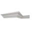 H 4 po x l 4 3/8 po x P 6 po x L 96 po, moulure couronnée en PVC TrueCraft, blanc