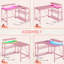 Modular L-Shaped Iron Computer Desk with Built-In Electrical Outlet-220979175