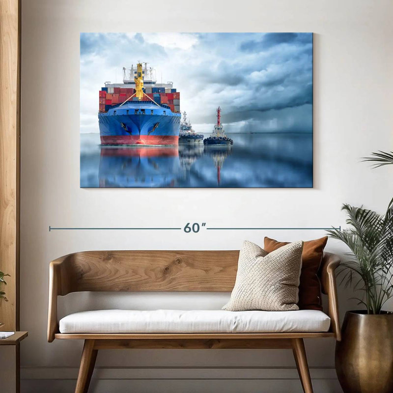 Mehar Container Cargo Ship, 32" H x 48" W