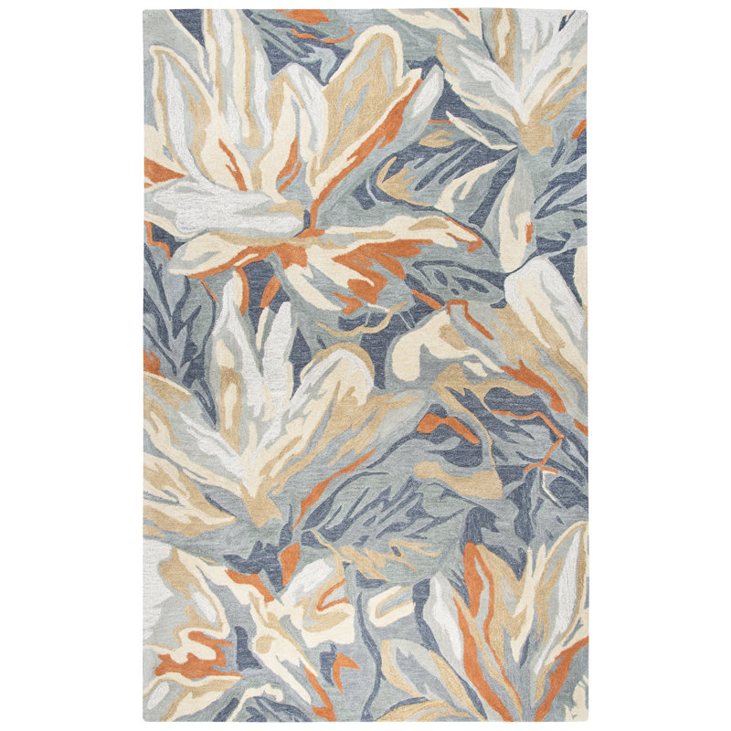 Gomes Hand Tufted Abstract Indoor Rug, Rectangle 8' x 10'