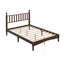 Lit plateforme double avec tête de lit en forme de gourde, lit de style rétro offrant un support robuste et un cachet rétro-62549746-210750466