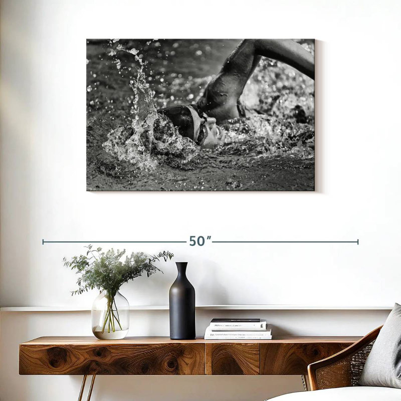 Sireci Olympic Swimmer, 24" H x 36" W