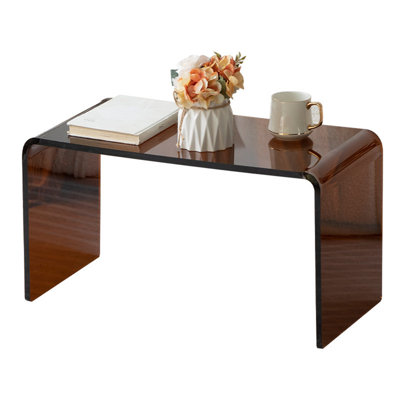 Clear Acrylic C-Shape Side Table
