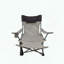 Chaise de camping pour l'extérieur - inclinable réglable (3 niveaux) - porte-gobelet et poche latérale - beige-1152240479