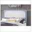 Grand lit blanc à paillettes Almera Matériaux robustes et durables, modernes et simples, respectueux de l'environnement, faciles à installer