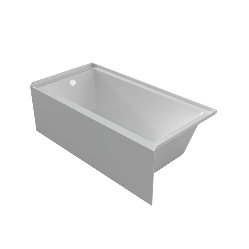 Sotria 60x30 Alcove Soaking Acrylic Bathtub, Left