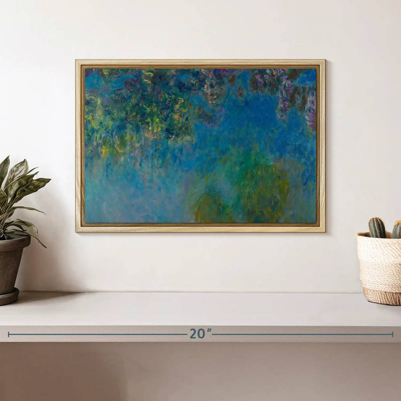 Wisteria 1925, Cadre flottant en bois naturel, 13 po x 9 po