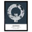 Queens New York United States City Map Navy 1 Piece Single Picture Frame Wall Art
