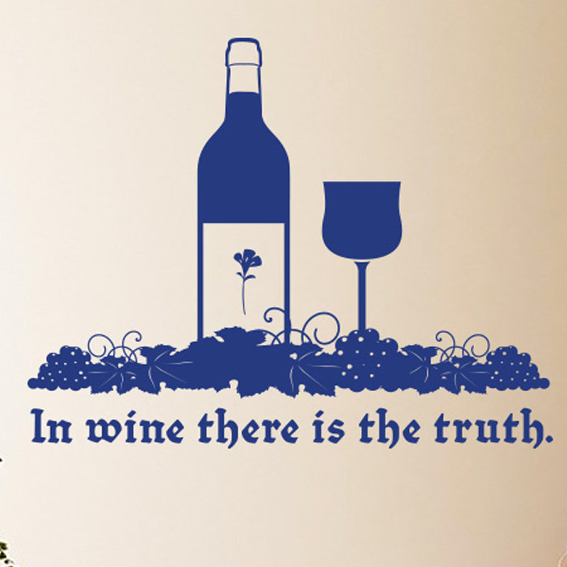 Food & Beverage Wall Decal, Medium, Dark Blue