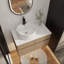 Meuble-lavabo flottant 32 po avec lavabo en céramique et armoire à fermeture en douceur 32 po-1576800747