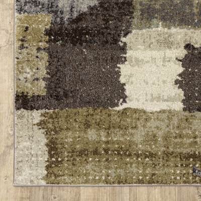Tapis vert / brun Genesis