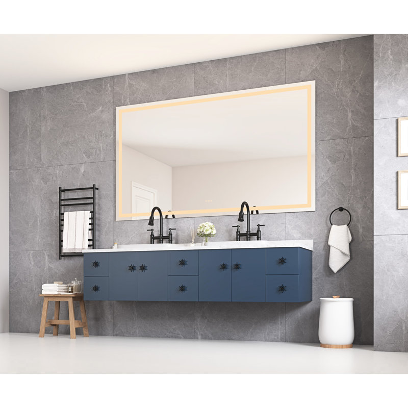 Miroir de salle de bain à lumière DEL 84 * 48,  46,8 po x 84,51 po