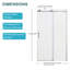 Paroi de douche coulissante simple l 48 po x H 76 po-120129628
