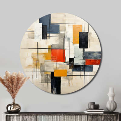 Collena - Abstract Round Metal Art