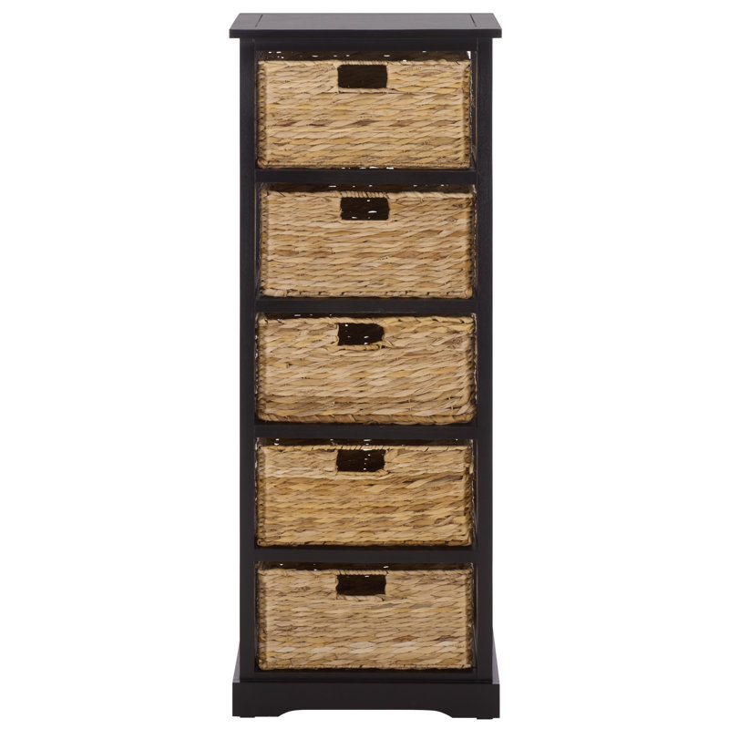 Painswick Solid Wood Accent Chest, Distressed Black