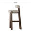 Chaise d'appoint à dossier bas en noyer (ensemble de 2)-133201852-133201853