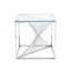 Cyra Glass Top End Table