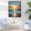 «Beach Sunrise Tranquil Horizons II», reproduction sur toile