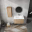Meuble-lavabo mural modulaire de 30 po avec lavabo, armoire latérale et portes à fermeture en douceur