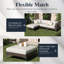  8-piece L-shaped Modular Outdoor Sectional Sofa Set, Wicker Rattan Patio Conversation Set With 6-inch Thick Cushions-1263075245
