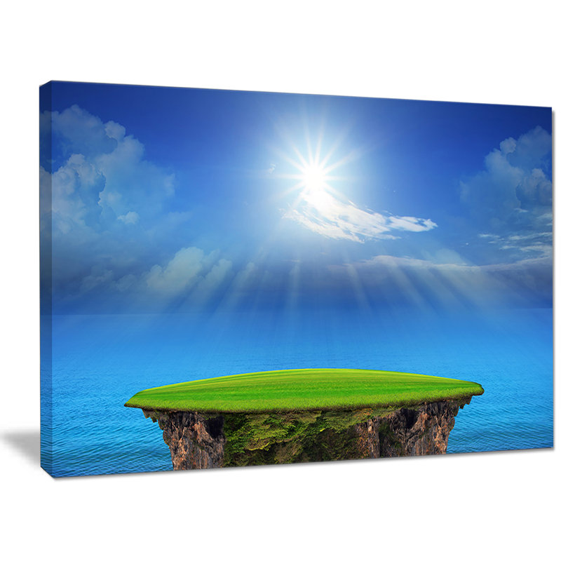 «Blue Sky and Sun Shining», reproduction de photo sur toile tendue, H 30 po x l 40 po x P 1 po