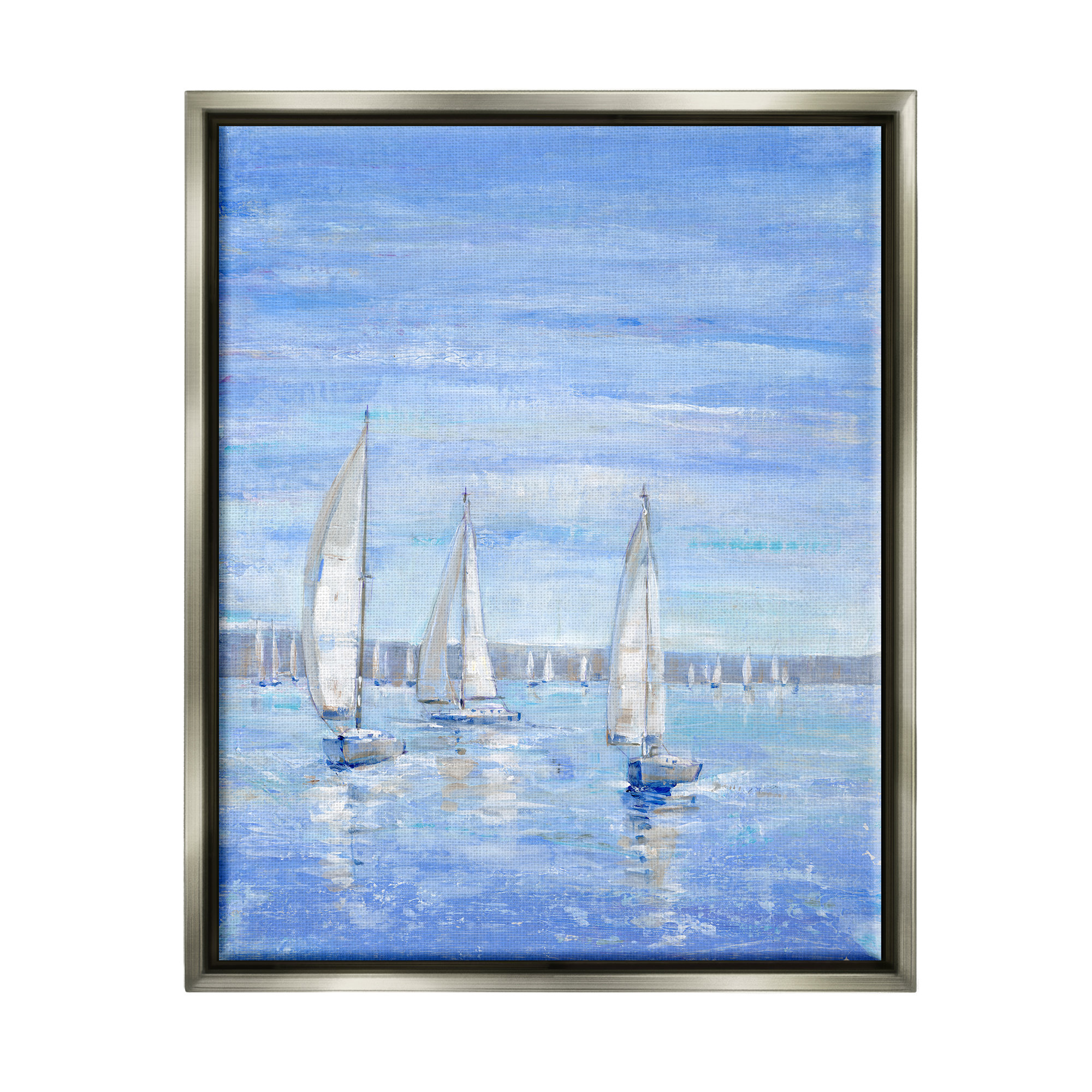 Breakwater Bay Blue Sailboat Fleet by Tim OToole | Wayfair
