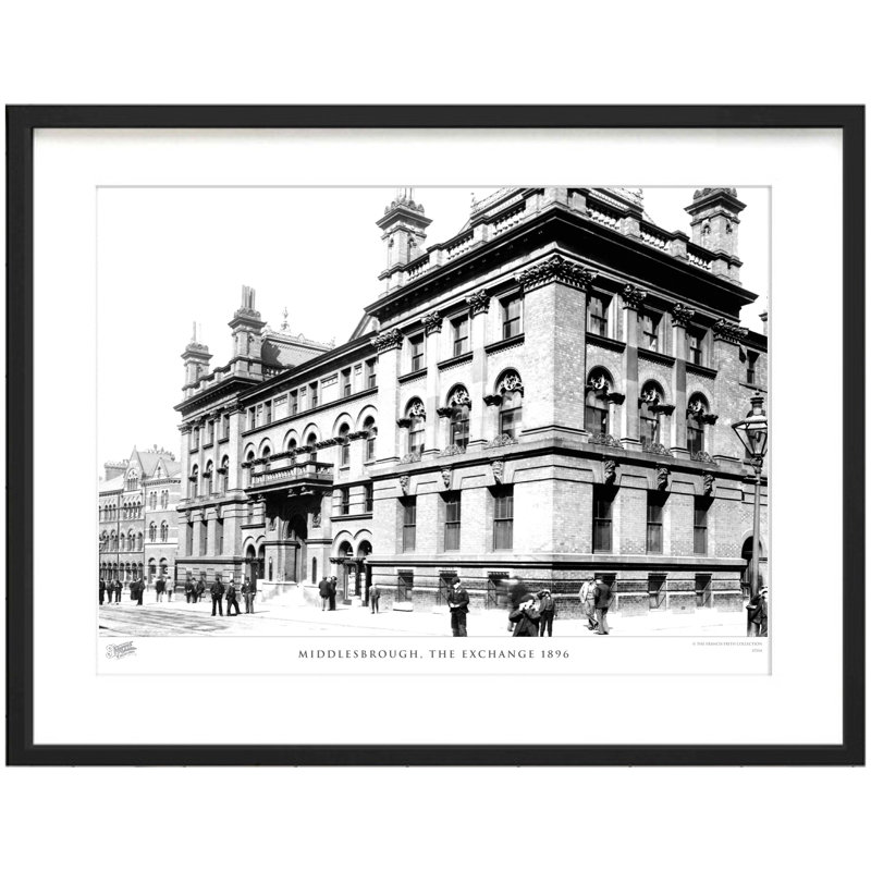 Middlesbrough, The Exchange 1896 - Single Picture Frame Print, 40cm H x 50cm W x 2.3cm D