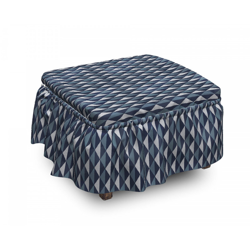 Housse pour repose-pieds Rhombus and Dots