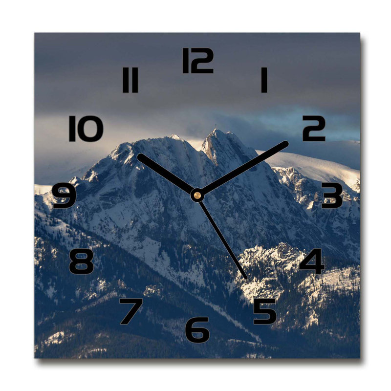 Incera Glass Wall Clock, Black