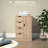 Bathroom Floor Cabinet, In Oak - 4 Drawers And Door For Space Optimization Cabinet With Door, Functional Storage