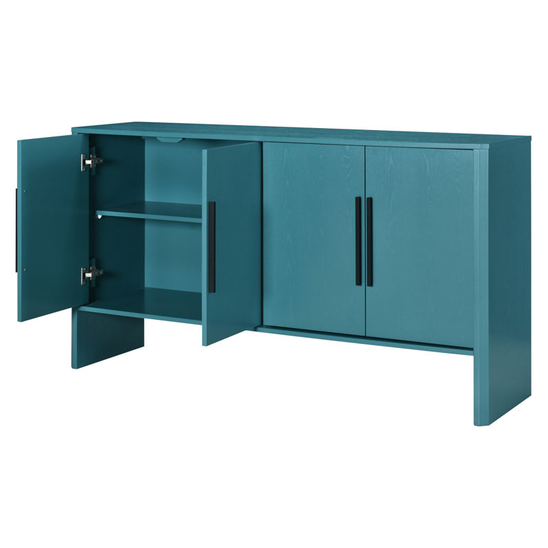 Charmante armoire avec rangement polyvalent pour chaque pièce, rehaussant l'esthétique et l'organisation, Bleu antique