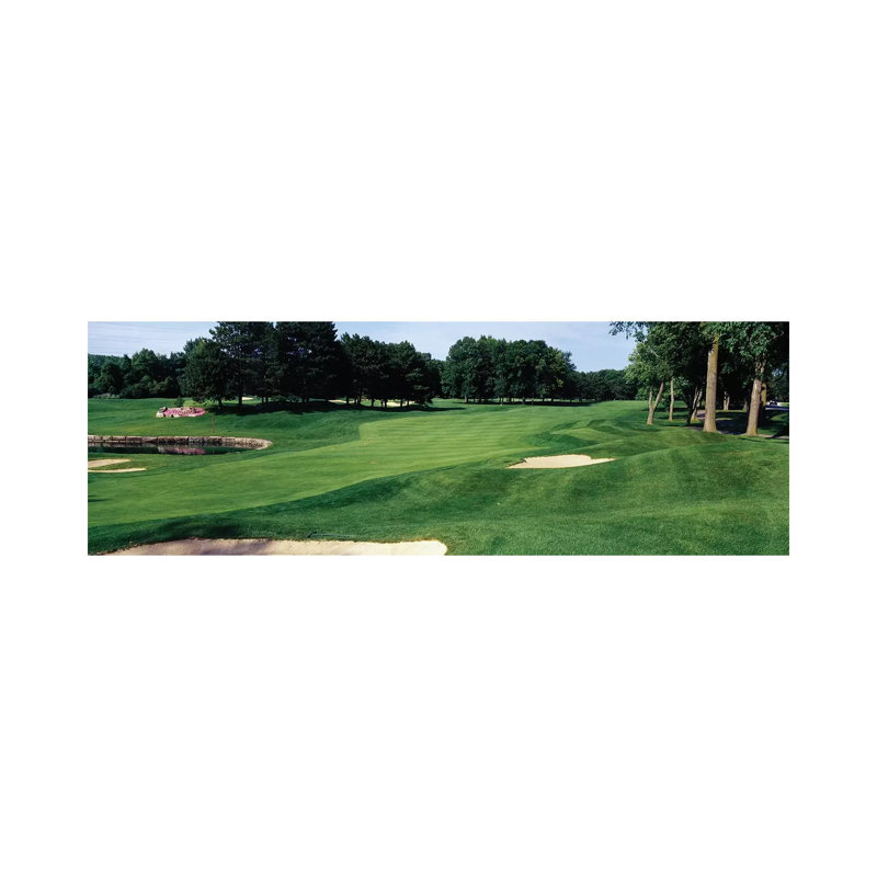 Trees In A Golf Course, Whirlpool Golf Course, Niagra Falls, Ontario, Canada by Panoramic Images - Wrapped Canvas Panoramic Gallery-Wrapped Canvas Giclée