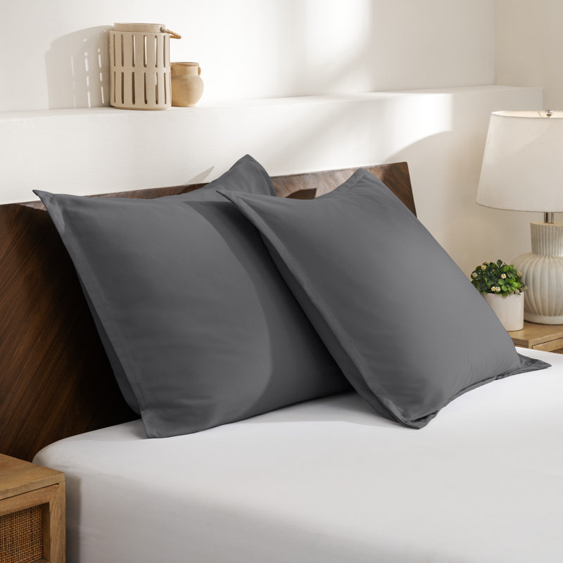 Ultra-Soft Pillow Sham Set, Gray, Euro