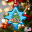 Ornement en forme d'étoile de Noël Holiday Splendor