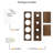 Stowers Solid Wood Wall Mounted Wine Bottle Rack in Walnut