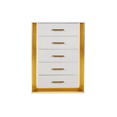 Commode 5 tiroirs de style contemporain