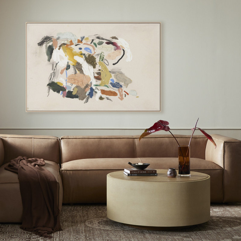 May I Have This Dance Painting by Allison Rohland, Beige, 60" H x 40" W