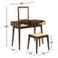 Coiffeuse 2 tiroirs avec tabouret Cristopher