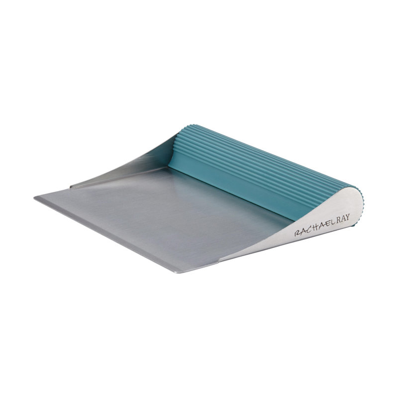 Rachael Ray Tools and Gadgets Stainless Steel Bench Scrape, Agave Blue