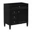Meuble-lavabo de salle de bain de 30 po sans lavabo, conception moderne, 2 tiroirs et tiroir basculant, rangement divers avec porte d'armoire, glissières de tiroir en métal lisse et bois massif pour le noir-1500793769-1500793775